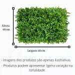Placa jardim vertical artificial pingo de ouro e samambaia