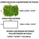 placa jardim vertical artificial samambaia americana 40X60 CM