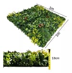 Placa Jardim Vertical Artificial Tropical 1M²