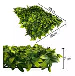 Placa jardim vertical artificial buchinho variegada 40 x 60