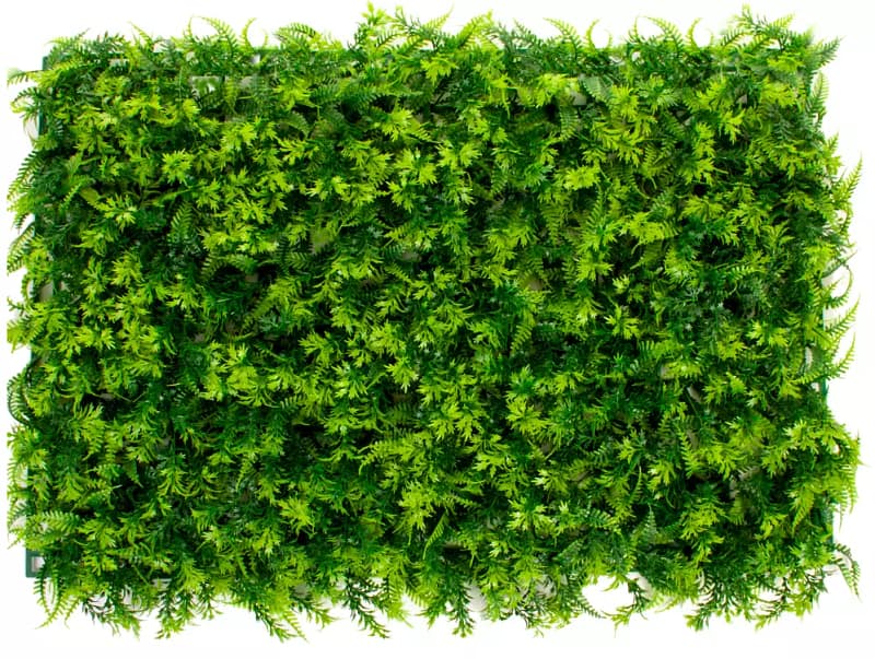 placa jardim vertical artificial samambaia e arbusto 40X60 CM