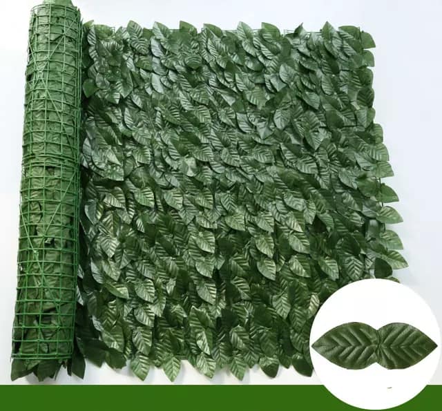 Treliça Muro Ingles Jardim Vertical Artificial Folhagem Endro Escuro 0,50 X 300 CM