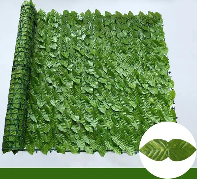 Treliça Muro Ingles Jardim Vertical Artificial Folhagem Macieira 0,50 X 300 CM