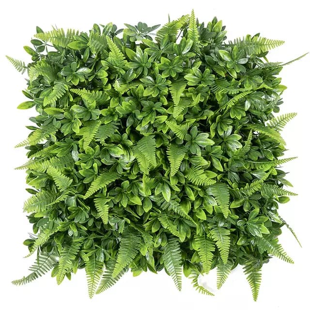 Jardim Vertical Artificial 50 X 50 CM 0,25 M2 plantas e samambaia