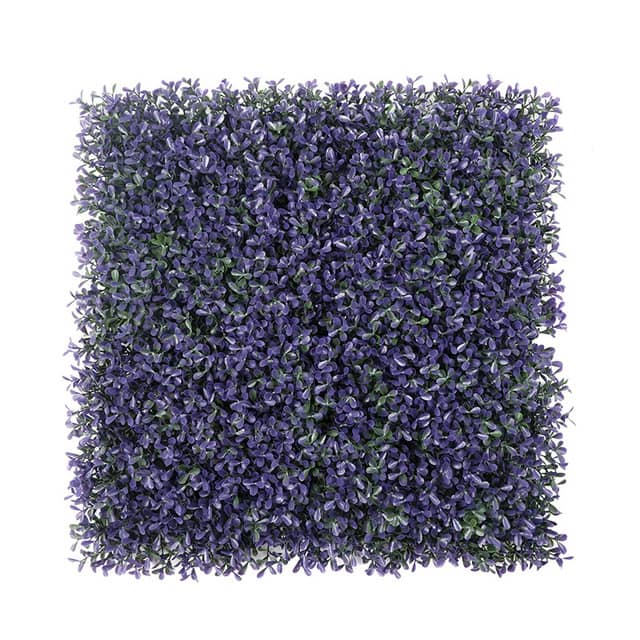 Jardim Vertical Artificial 50 X 50 CM 0,25 M2 Flores de Lavanda